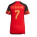 Belgien Kevin De Bruyne #7 Hemma matchtröja Dam VM 2022 Kortärmad Billigt